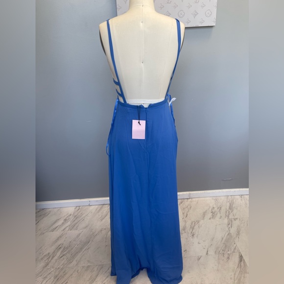 Fame and Partners Dress—blue with side strap detail - Picture 7 of 7